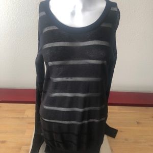 Line & Dot Sexy Black Long Sleeve - Medium